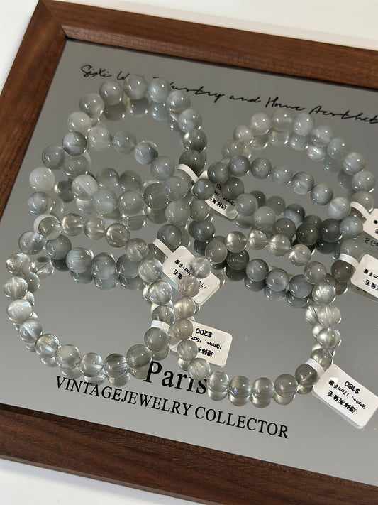 透体灰兔毛水晶