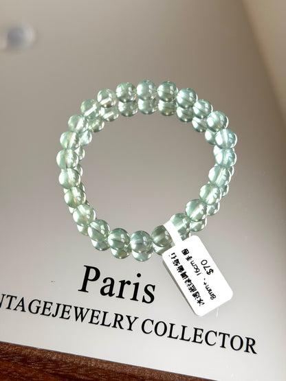 冰透蓝绿调葡萄石