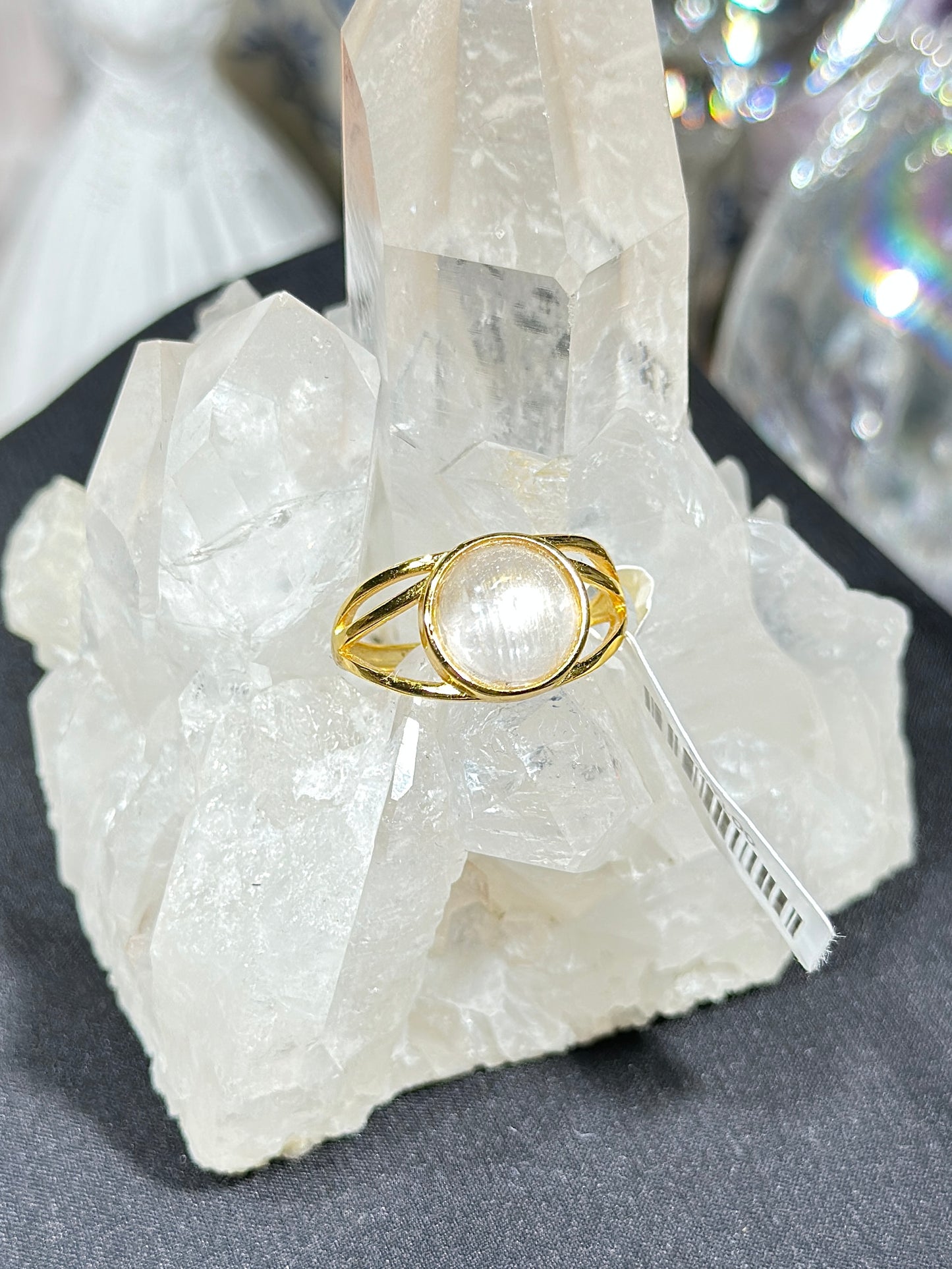 紫锂辉S925银戒指