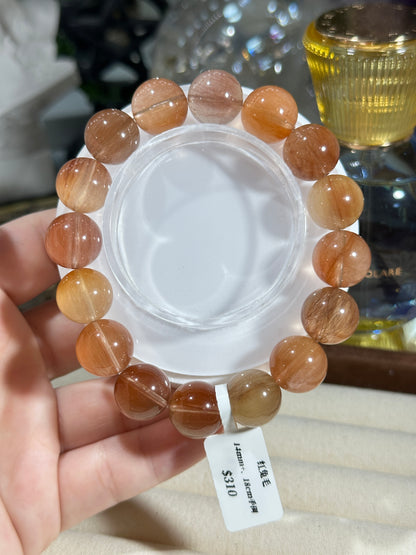 Red rabbit fur crystal