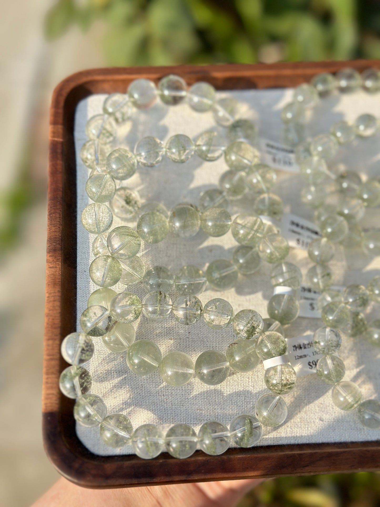 Pure Gold Sand Green Ghost Crystal