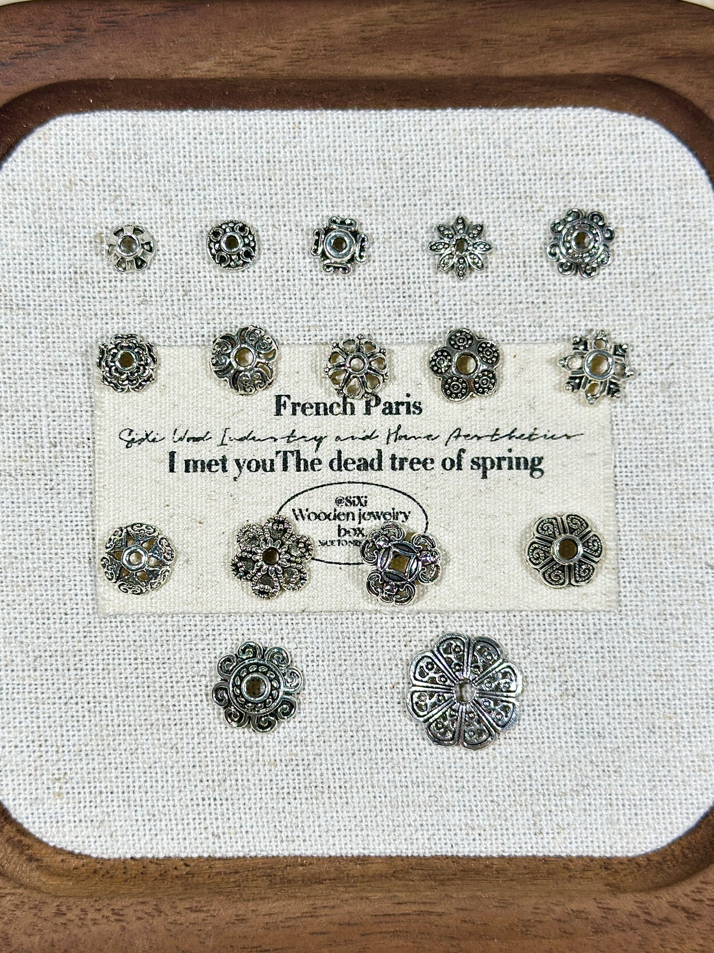 Antique silver torus spacer