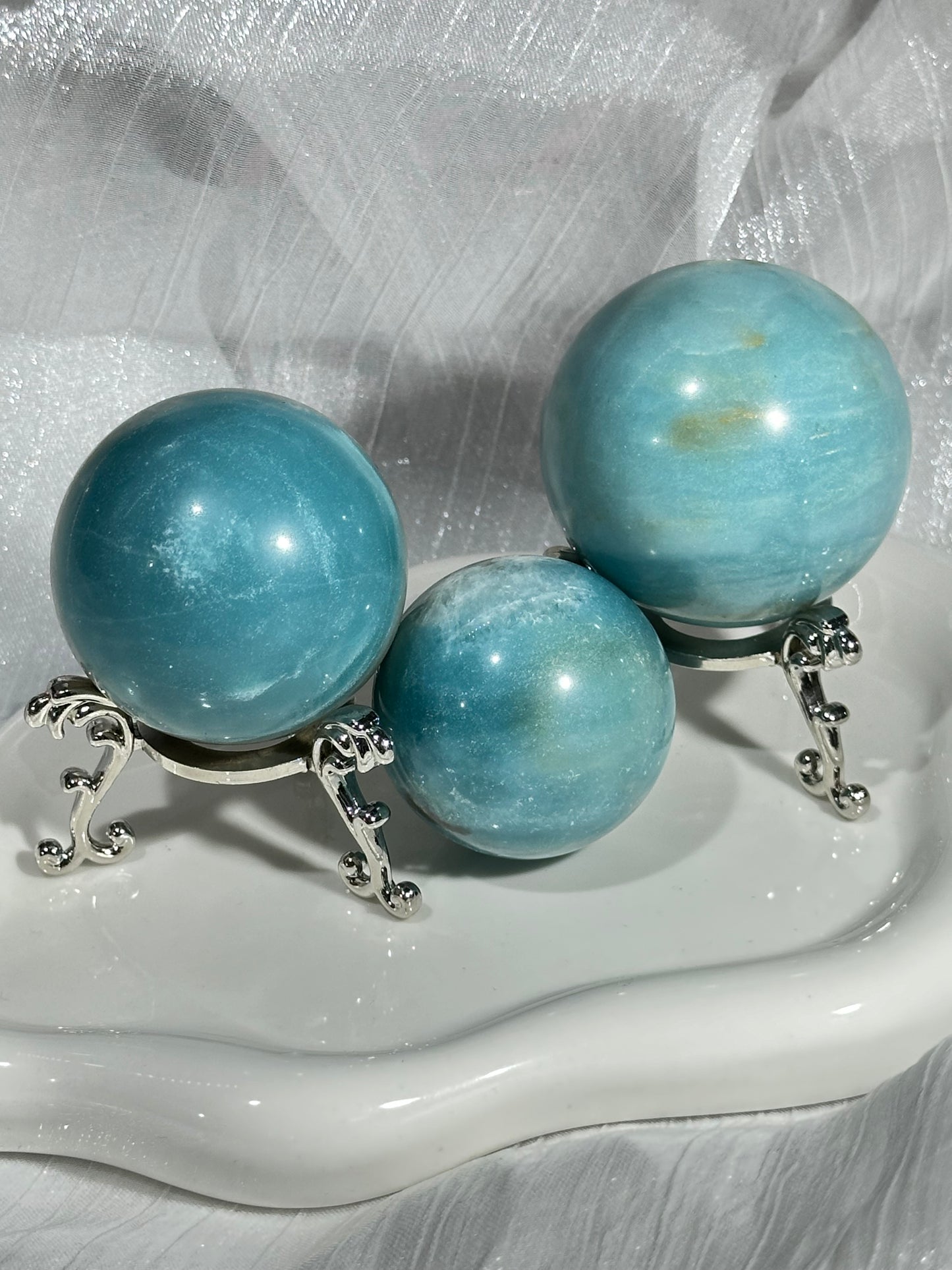 Amazonite crystal ball