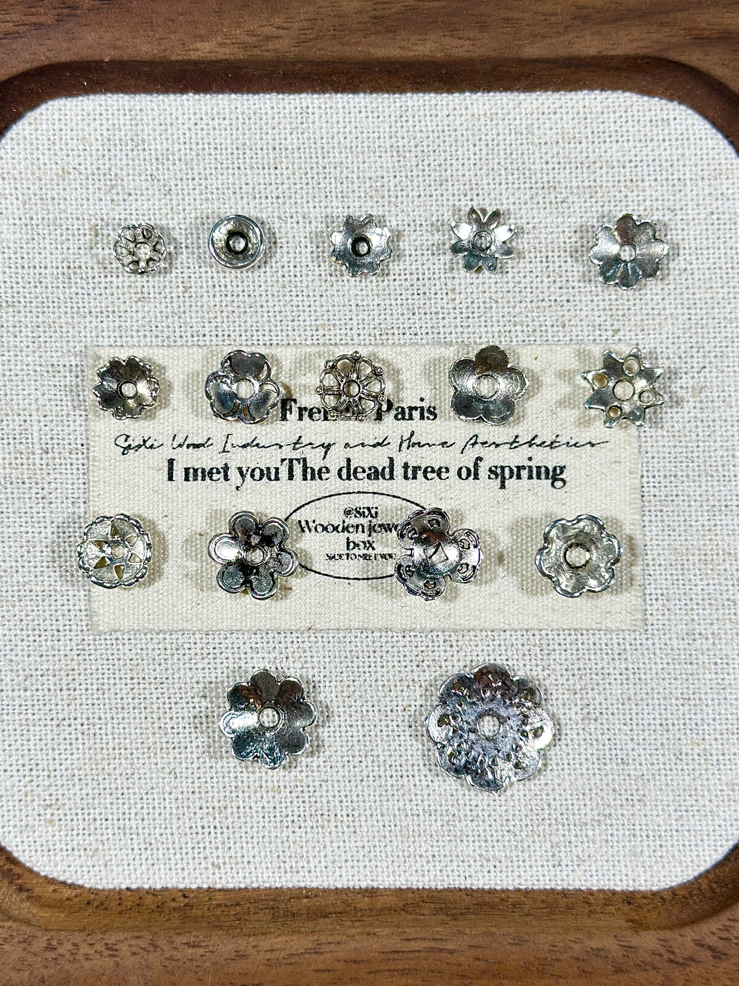 Antique silver torus spacer