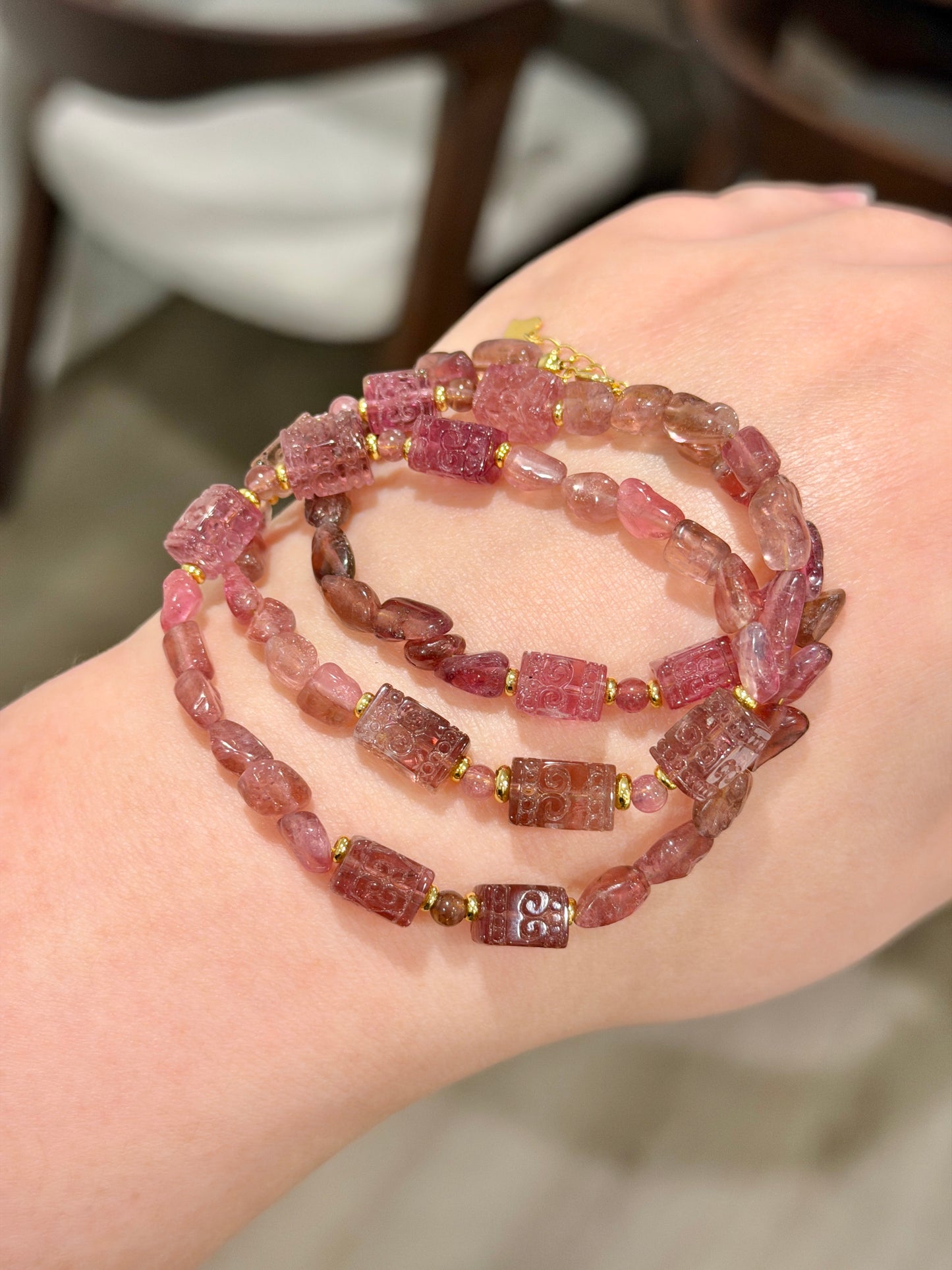 设计款 | 粉碧玺长链