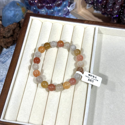 Orange rabbit fur crystal