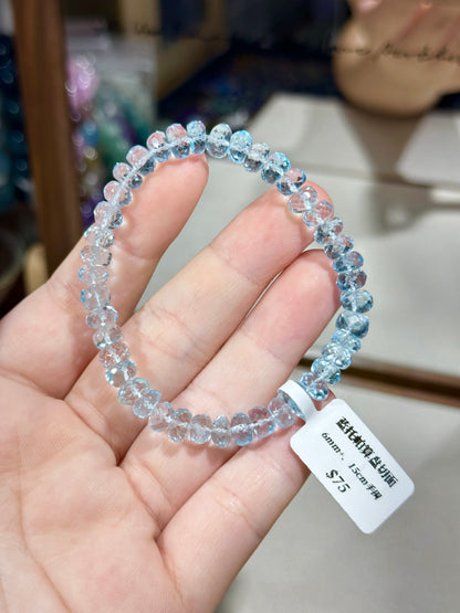 Blue Topaz Abacus Cut