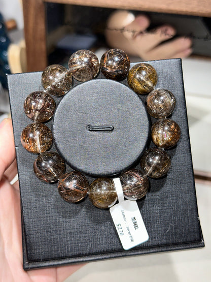 Black copper titanium crystal