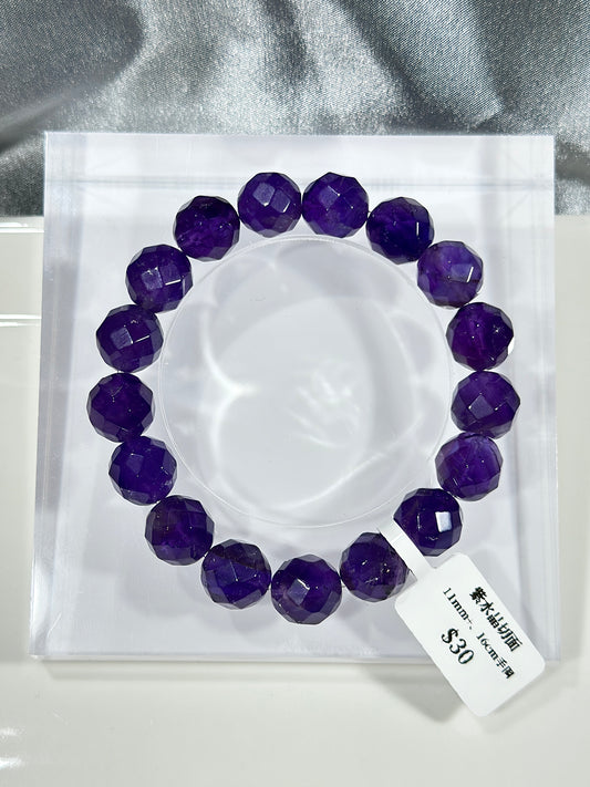 Amethyst facets