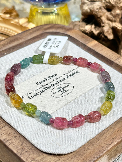 Color Coded Tourmaline Pixiu