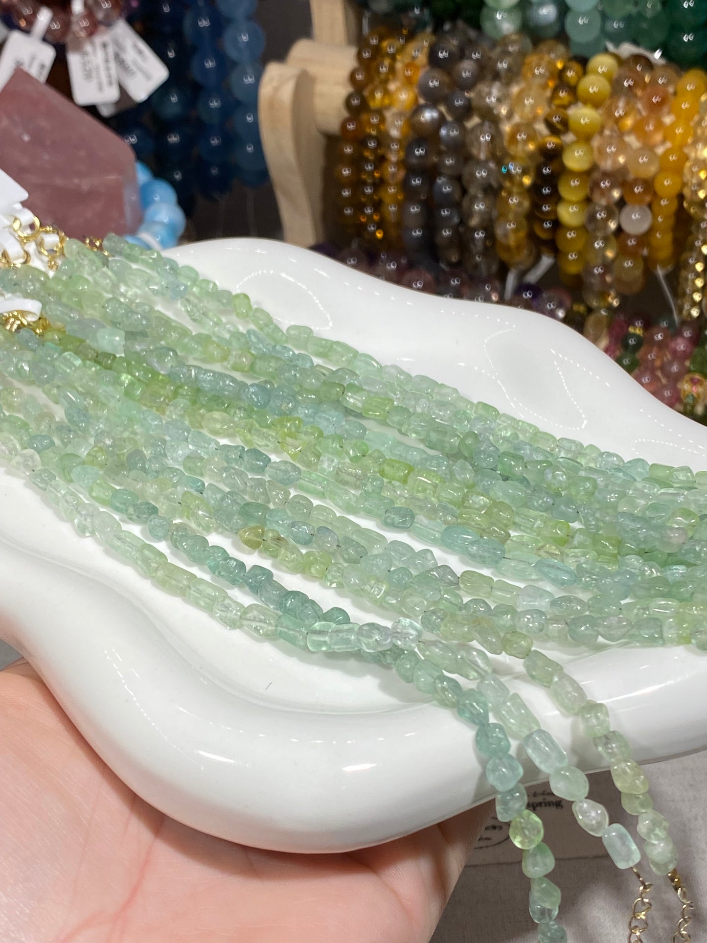 Mint green tourmaline