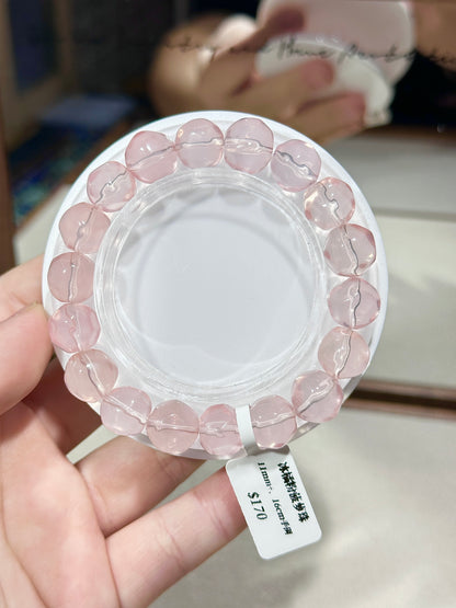 Ice orange pink crystal pineapple beads