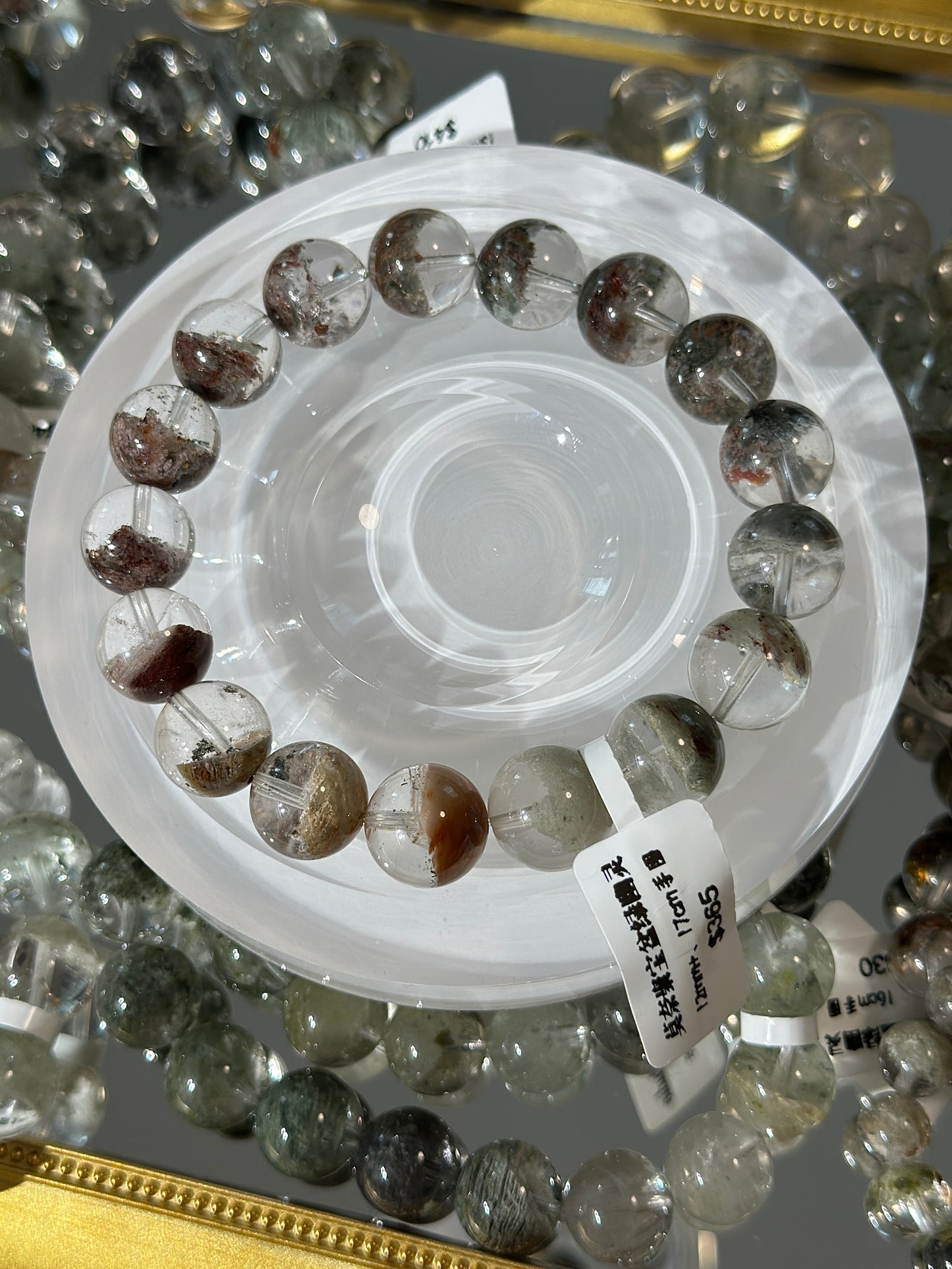 Monet Cornucopia Green Phantom Crystal