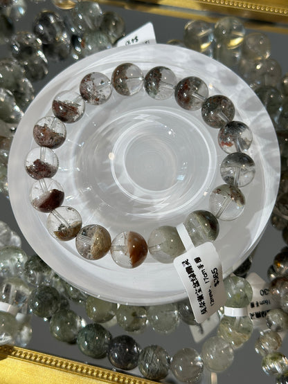 Monet Cornucopia Green Phantom Crystal