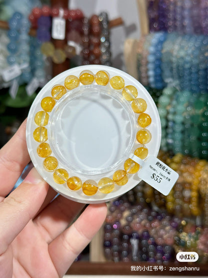 Brazilian yellow gum flower crystal