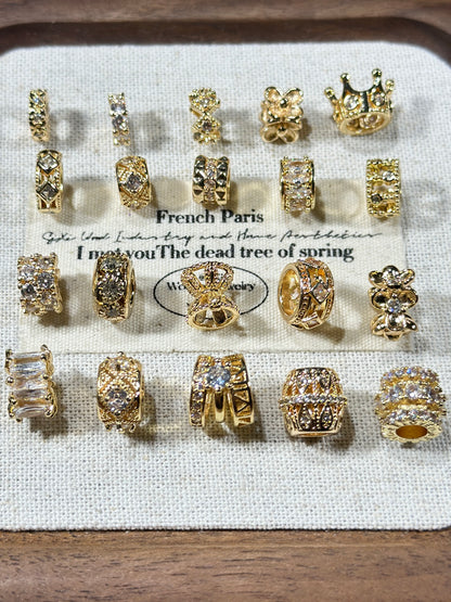 Light gold spacer ring spacer