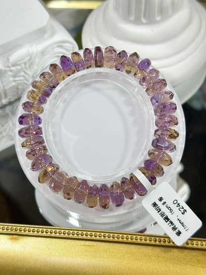 Ametrine diamond cut
