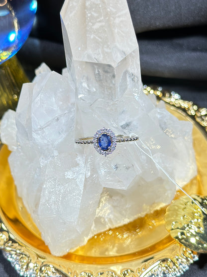 Sapphire S925 silver ring-1