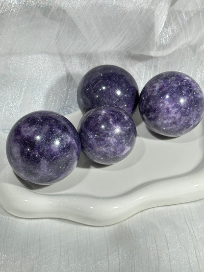 Plum Blossom Tourmaline Crystal Ball