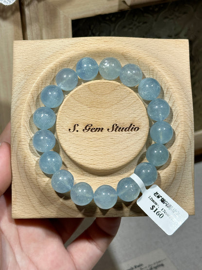 Old mine sparkling aquamarine crystal