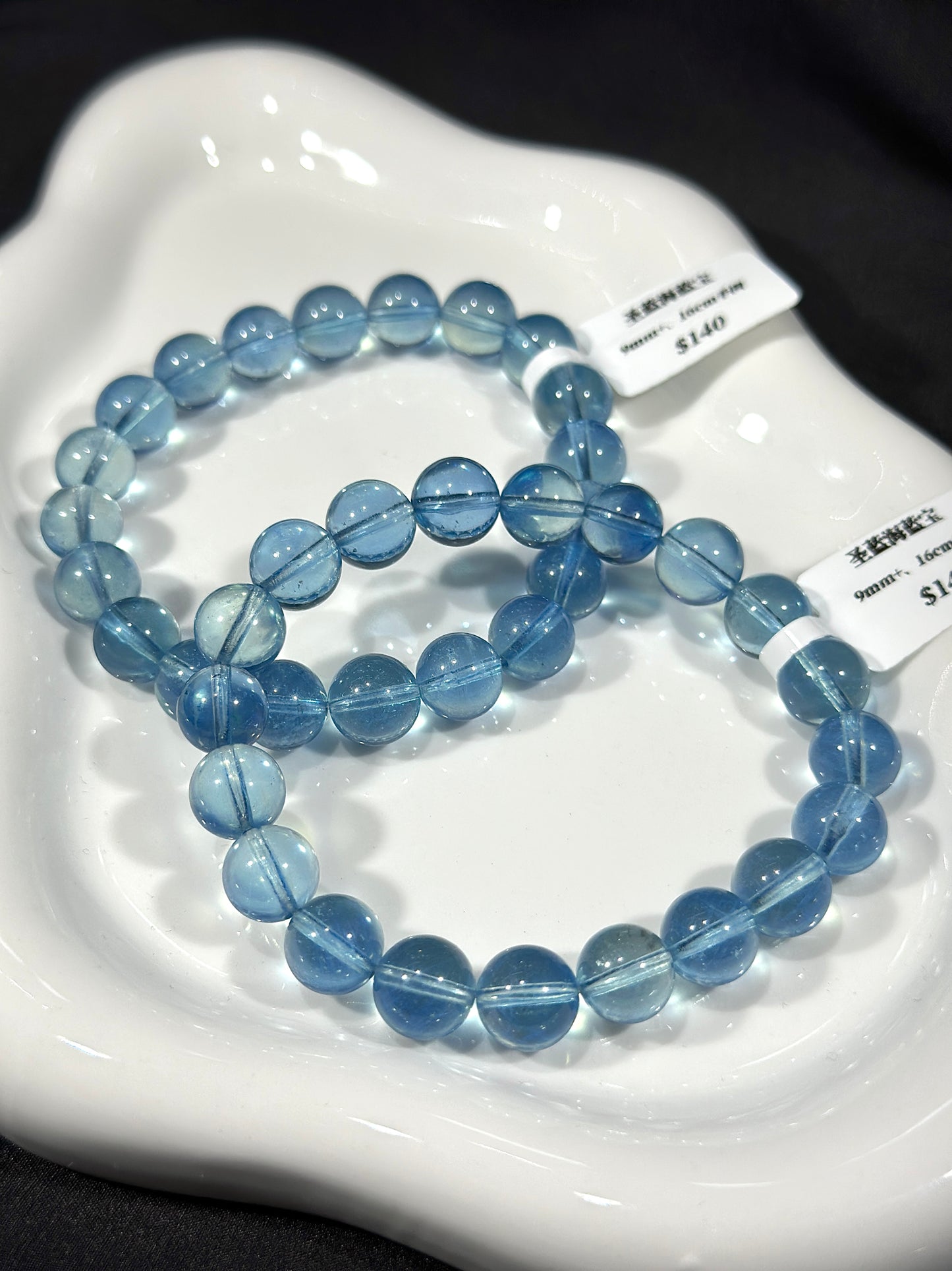 Ice-clear holy blue aquamarine