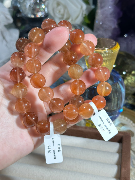 Red rabbit fur crystal