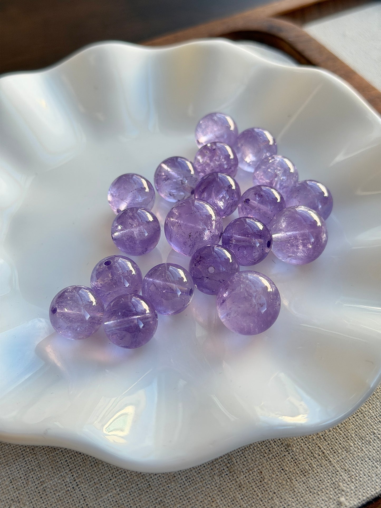 薰衣草紫水晶单珠