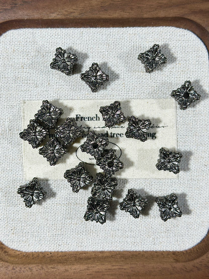 Gun black spacer bead ring