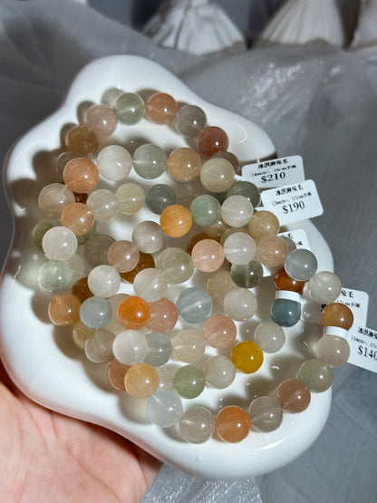 Ice cream colored rabbit fur crystal