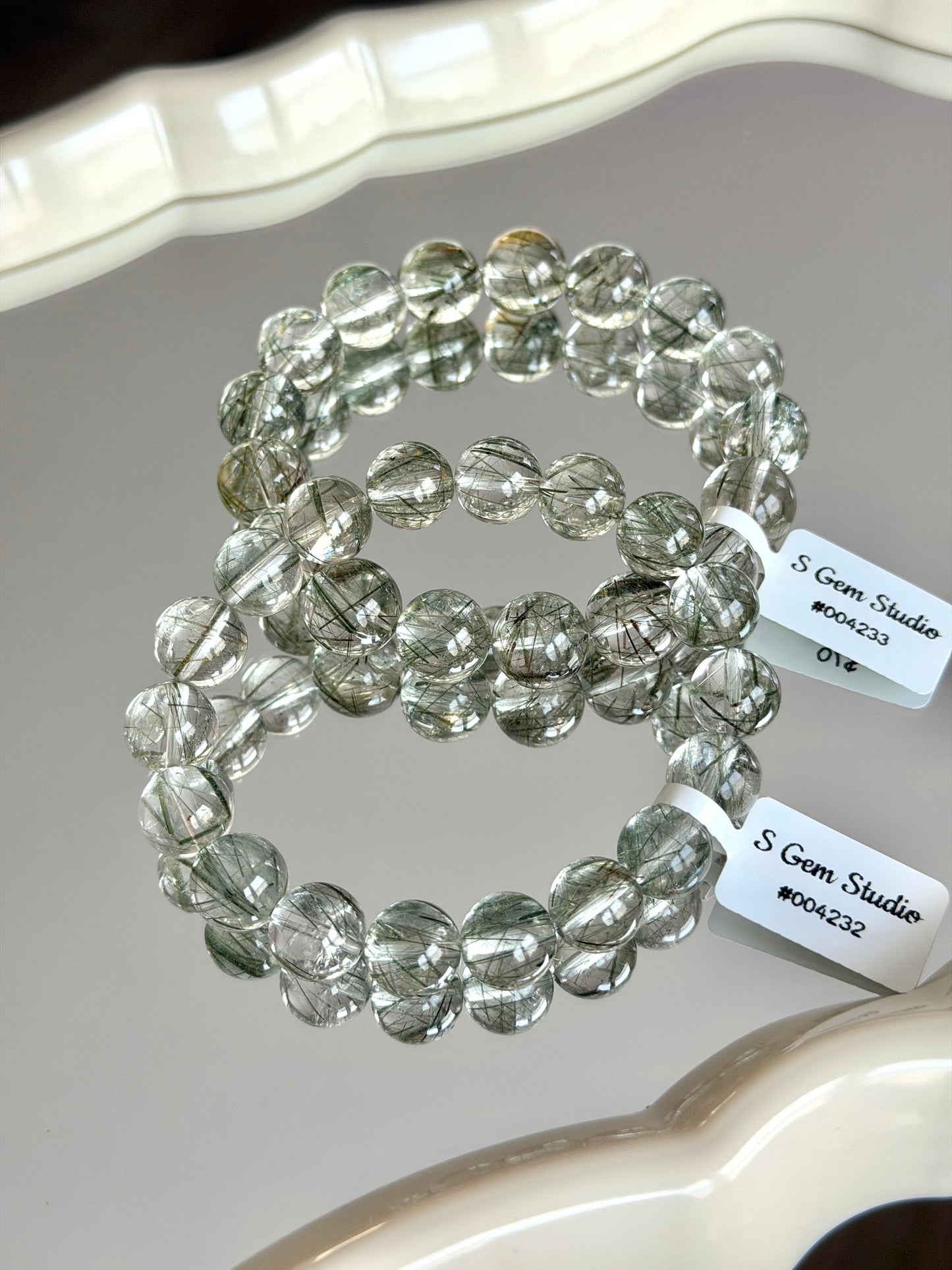 Light Green Tourmalated Quartz