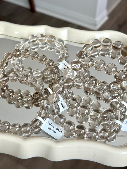Pure White Tea Light Tea-Colored Crystal