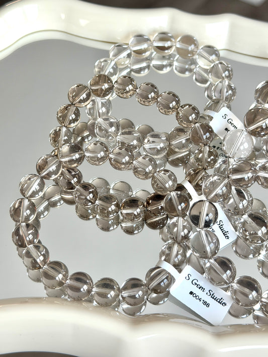 Pure White Tea Light Tea-Colored Crystal