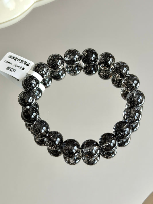 Pure lace black hair crystal