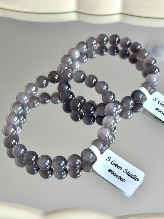 Cat's Eye Ice Lavender Hetian Jade