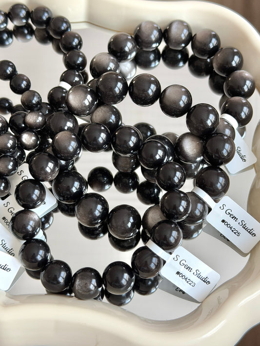 Cat's Eye Silver Sheen Obsidian