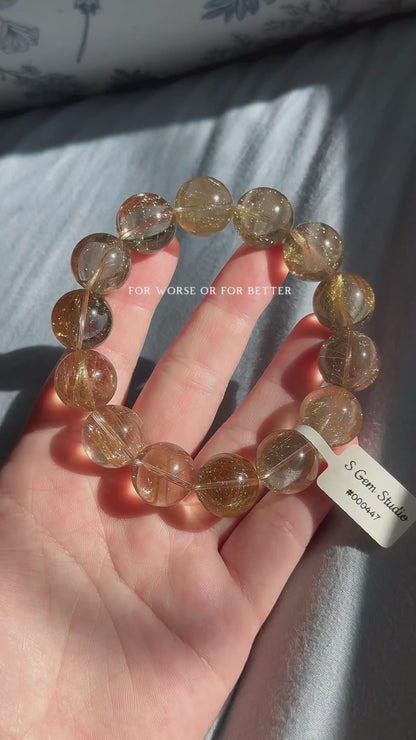 Transparent Golden Rutilated Quartz